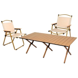Levede Folding Camping Table Chair Set Portable Picnic Outdoor Foldable Chairs