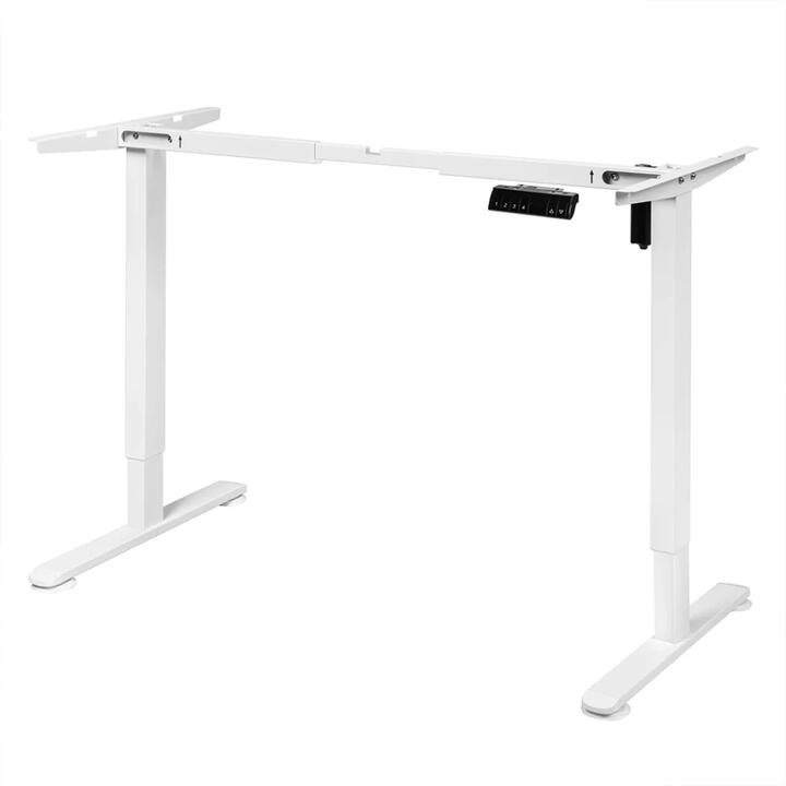 Levede Motorised Standing Desk Frame Only Single Motor Height Adjustable White