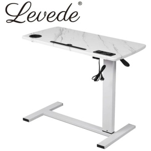 Levede Standing Desk Height Adjustable Sit Stand Office Computer Table Shelf USB