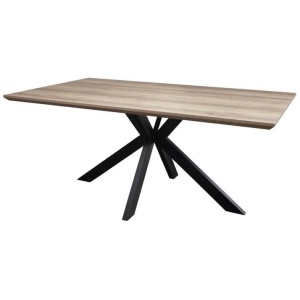 Lexy Rectangular Wooden Kitchen Dining Table 180cm - Oak Sonoma