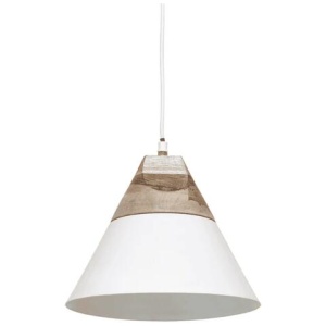 Liberty Chic Modern Cone Shape Pendant Lamp Light - White