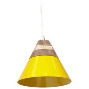 Liberty Chic Modern Cone Shape Pendant Lamp Light - Yellow