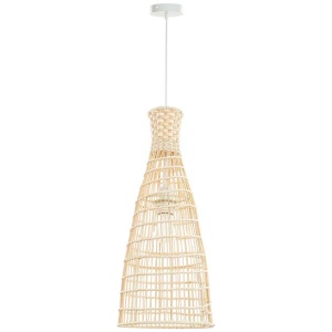 Liles Rattan Hanging Pendant Light Lamp Large Natural