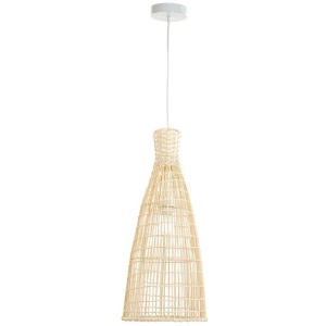 Liles Rattan Hanging Pendant Light Lamp Small Natural