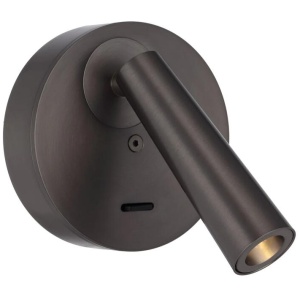 Lodan Industrial Wall Lamp Light Aluminium Gun Metal Matte