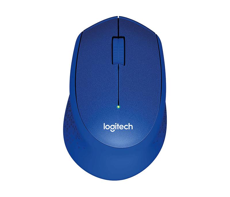 Logitech M331 Silent Plus Mouse RF Wireless Optical 1000 DPI - Blue