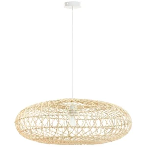 Lona Spheroid Bamboo Rattan Hanging Pendant Light Lamp Small Natural