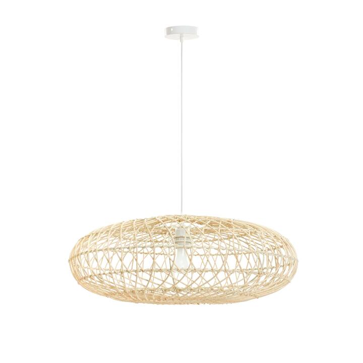 Lona Spheroid Bamboo Rattan Hanging Pendant Light Lamp Small Natural