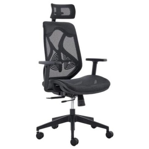 London Office Computer Work Task Chair - Black Frame/ Black