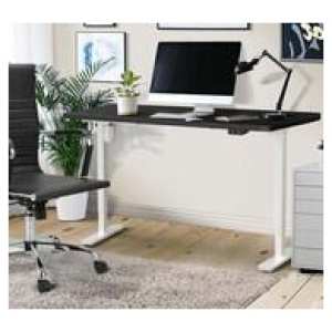 Lonsdale 120Cm & White Electric Standing Desk Black