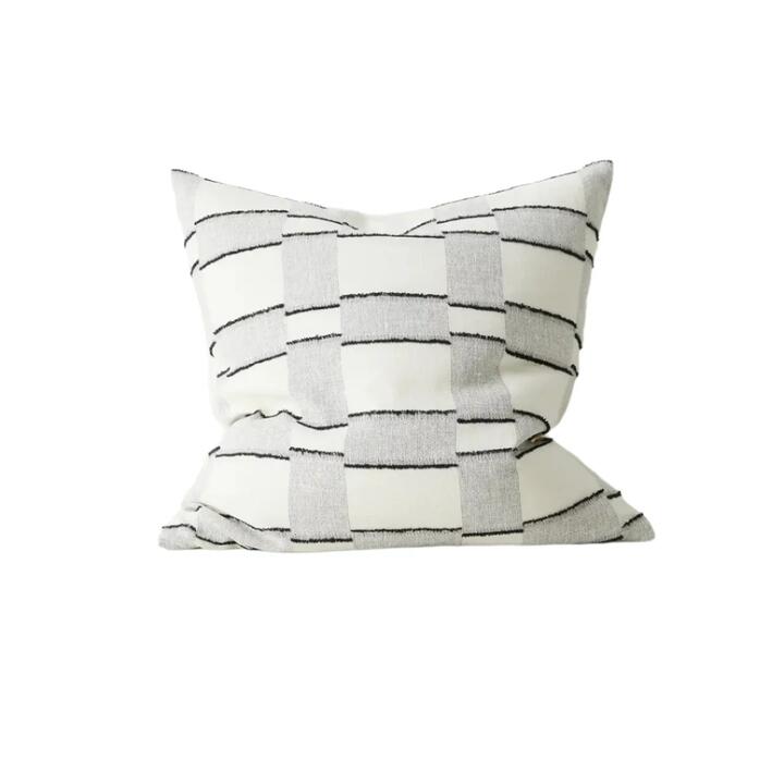 Lorenzo 50cm Mid-Scale Check Cushion by Interior Secrets - AfterPay Available