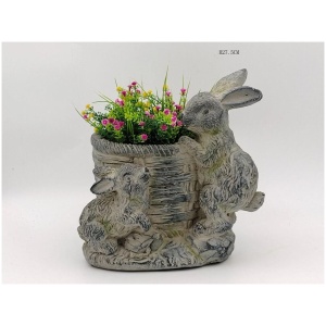 Lovers Rabbits Planter