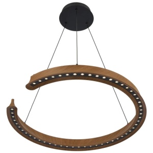 Lucid Modern Pendant Hanging Lamp Light Aluminium Metal Pvc Wood Wood Tones