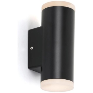 Ludek Modern Wall Lamp Light Metal Black Opal