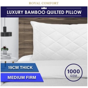 Luxury - Bamboo Quilted Pillow - Single Pack