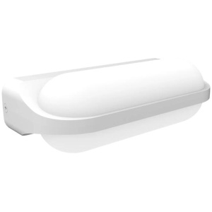 MARINA Wall Light Surface Mounted Up/Down 7W Oval White 3000K IP65 Opal Diffuser 380LM
