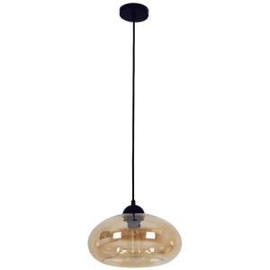 MASON Pendant Lamp Light Interior ES Amber Glass Oval OD275mm