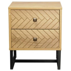 Malaga 2 Drawer Bedside Table