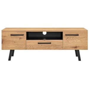 Mallow Lowline Entertainment Unit TV Stand Storage Cabinet 140cm - Oak