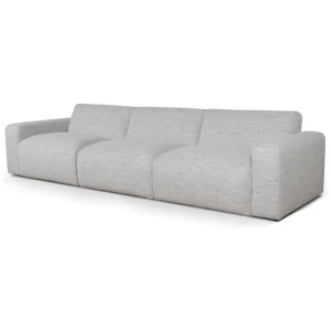Manuela 4 Seater Fabric Sofa - Fog Grey by Interior Secrets - AfterPay Available