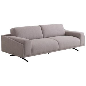 Marat 3 Seater Fabric Sofa - Dusty Grey by Interior Secrets - AfterPay Available