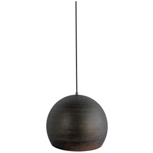 Marga Contemporary Dome Shape Asymmetrical Patterns Metal Pendant Light Lamp Large - Brown