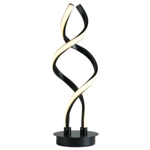 Margaret LED Modern Elegant Spiral Table Lamp Reading Light - Black