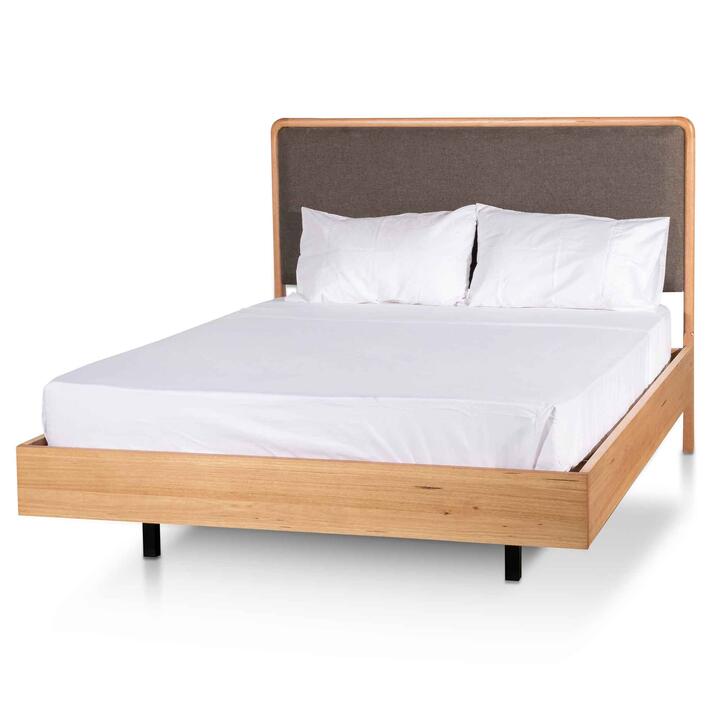 Margo King Bed Frame - Messmate - Last One by Interior Secrets - AfterPay Available