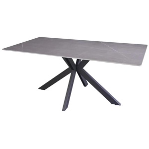 Marion Rectangular Modern Ceramic Kitchen Dining Table 180cm - Bulgarian Grey