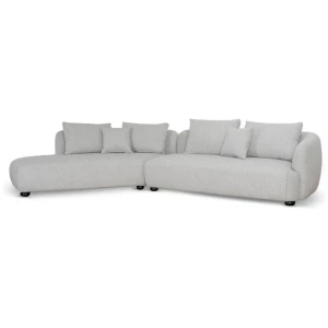 Marius 3 Seater Left Chaise Sofa - Clay Grey by Interior Secrets - AfterPay Available