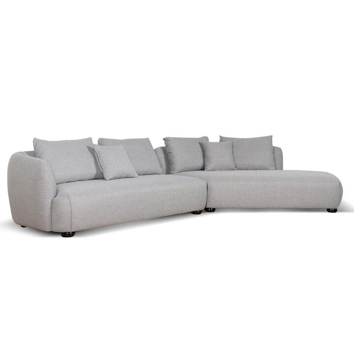 Marius 3 Seater Right Chaise Sofa - Grey by Interior Secrets - AfterPay Available