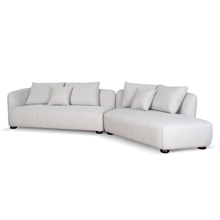 Marius 3 Seater Right Chaise Sofa - Sterling Sand by Interior Secrets - AfterPay Available