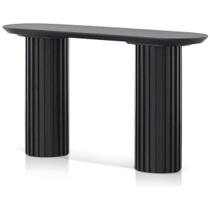 Marty 1.4m Console Table - Black Oak by Interior Secrets - AfterPay Available