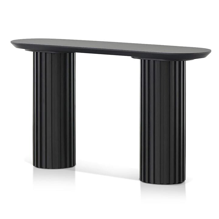 Marty 1.4m Console Table - Black Oak by Interior Secrets - AfterPay Available
