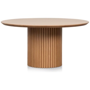 Marty 1.5m Wooden Round Dining Table - Natural by Interior Secrets - AfterPay Available