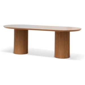 Marty 2.2m Wooden Dining Table - Natural by Interior Secrets - AfterPay Available