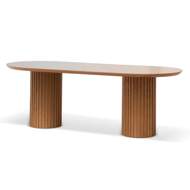 Marty 2.2m Wooden Dining Table - Natural by Interior Secrets - AfterPay Available