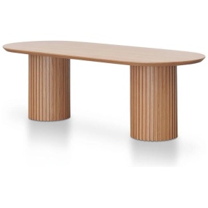 Marty 2.5m Wooden Dining Table - Natural by Interior Secrets - AfterPay Available