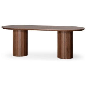 Marty 2.5m Wooden Dining Table - Walnut by Interior Secrets - AfterPay Available