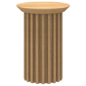Marty Round Side Table - Natural Oak by Interior Secrets - AfterPay Available