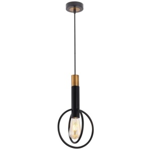 Marvin Modern Pendant Hanging Lamp Light Metal Black Gold