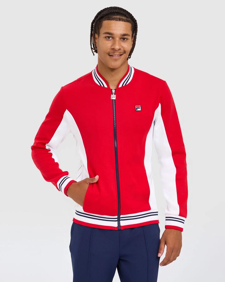 Men's Settanta Jacket - FILA RED/WHT/FILA NAVY - FILA RED/WHT/FILA NAVY