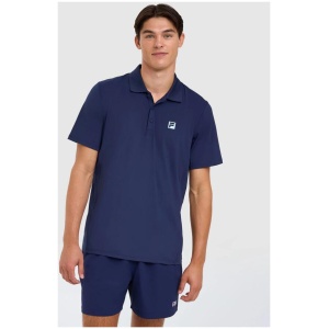 Men's Solid Corte Polo - FILA NAVY - FILA NAVY