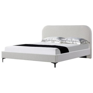 Meredith Queen Bed Frame - Cream White by Interior Secrets - AfterPay Available
