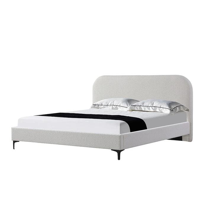 Meredith Queen Bed Frame - Cream White by Interior Secrets - AfterPay Available