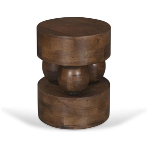 Metody 40cm Round Side Table - Walnut by Interior Secrets - AfterPay Available