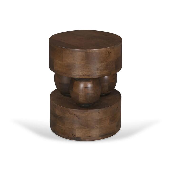 Metody 40cm Round Side Table - Walnut by Interior Secrets - AfterPay Available
