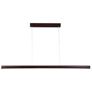 Meya Modern Sleek CCT LED Hanging Pendant Light Lamp Large Walnut
