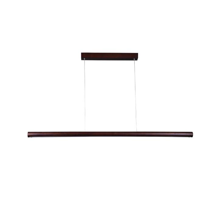 Meya Modern Sleek CCT LED Hanging Pendant Light Lamp Large Walnut