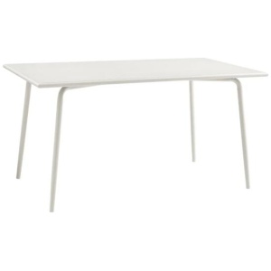 Miami Metal Outdoor Dining Table Light Grey